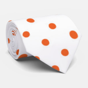 cute peach polka dot pattern tie