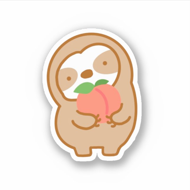 Cute Peach Sloth  (Front)