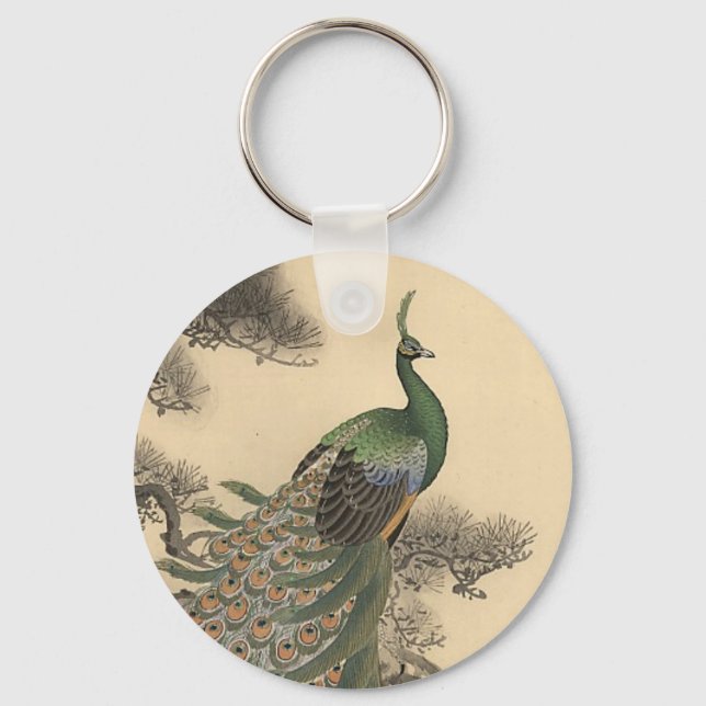 Cute Peacock Keychain (Front)