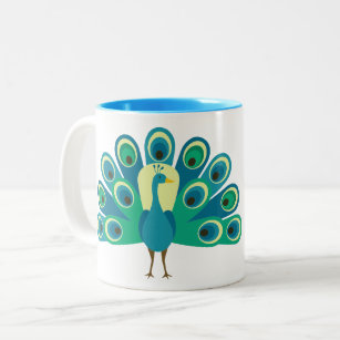 Cute Peacock Personalized Mug