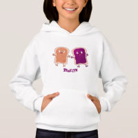 Cute peanut butter and jelly sandwich cartoon