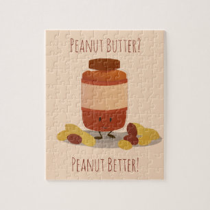 Cute Peanut Butter Jar Jigsaw Puzzle