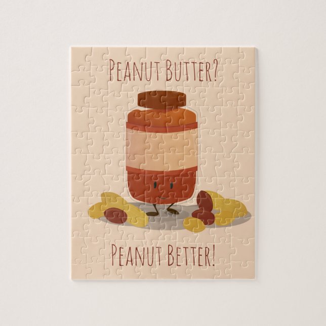 Cute Peanut Butter Jar | Jigsaw Puzzle (Vertical)