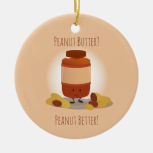 Cute Peanut Butter Jar   Ornament