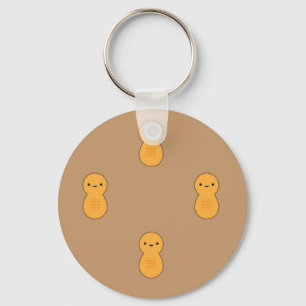 Cute Peanut Pattern Keychain