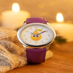 Cute Pear Clock for Kids Watch