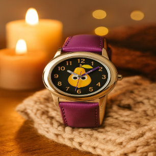 Cute Pear Clock for Kids Watch