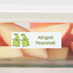 Cute pear pair cartoon fruit personalized