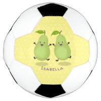 Cute pear pair cartoon illustration