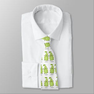 Cute pear pair cartoon illustration tie