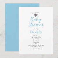 Cute Pebble Heart Baby Shower / Sprinkle
