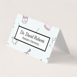 Cute Pediatric Dentistry Business Card