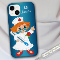 Cute Pediatric Nurse Cartoon Phone Case
