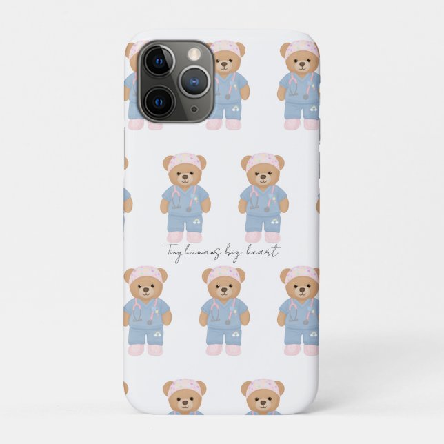 Cute Pediatric Nurse iPhone Case (Back)