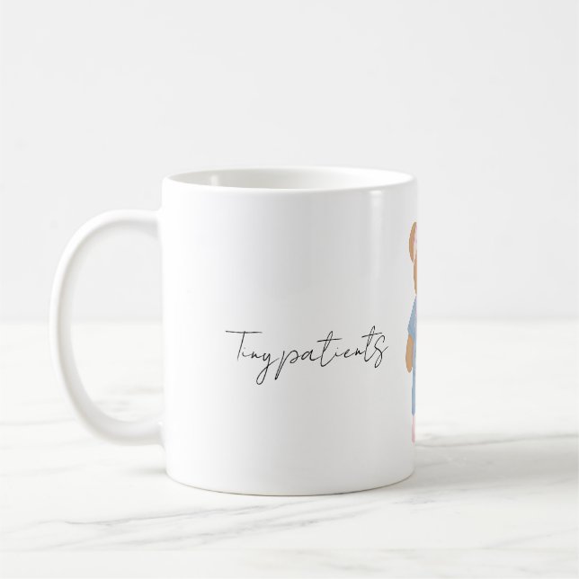 Cute Pediatric Nurse Teddy Bear Mug (Left)