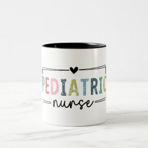  Cute Pediatric Nurse Two-Tone Coffee Mug