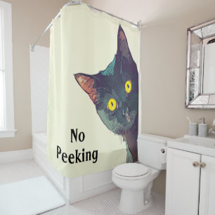 Cute Peeking Cat Design