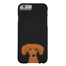 Cute Peeking Dachshund | Wiener Dog Puppy Doxie