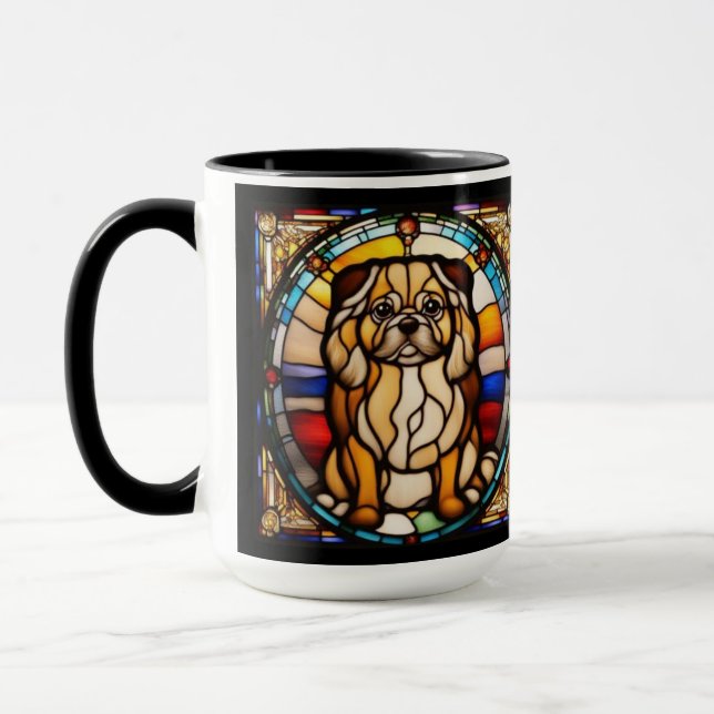 Cute Pekingese Coffee Mug (Left)