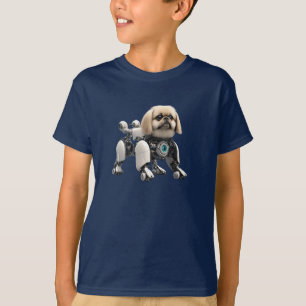 Cute Pekingese Robot Kid's T-Shirt