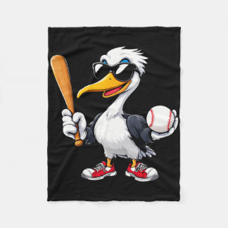 Cute Pelican Playing Sell Animal Lovers Men Women  Fleece Blanket