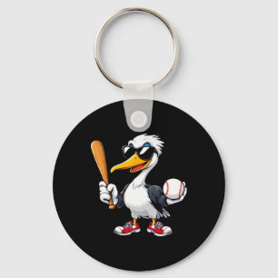 Cute Pelican Playing Sell Animal Lovers Men Women Keychain