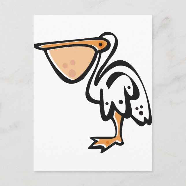 Cute Pelican Postcard (Front)