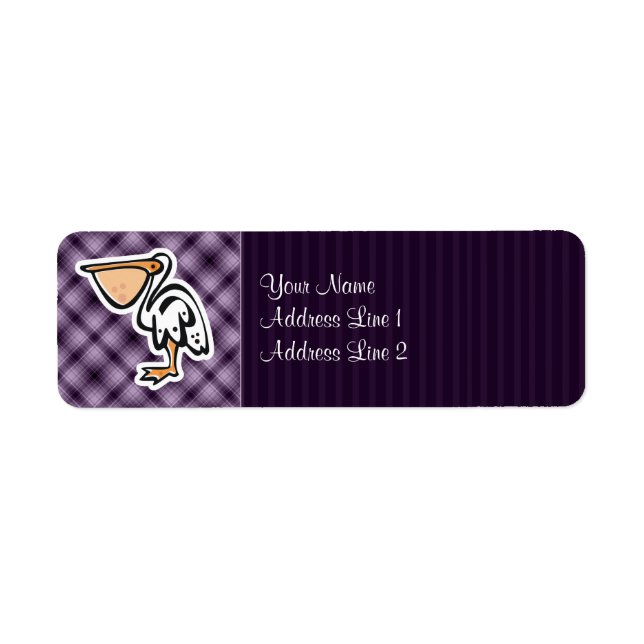 Cute Pelican ; violet (Devant)