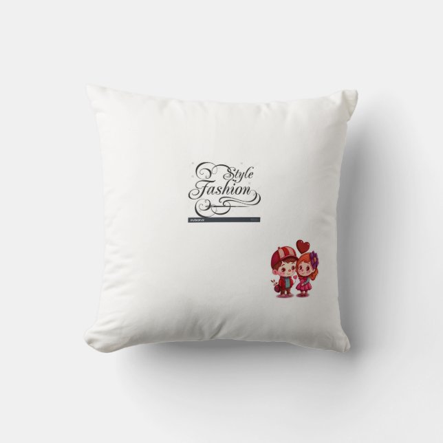 Cute Pellow Throw Pillow (Front)