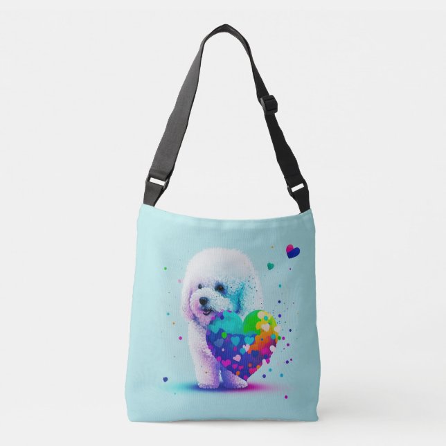 Cute Pembroke Corgi Puppy Dog Crossbody Bag (Front)