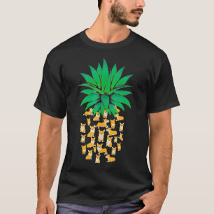 Cute Pembroke Welsh Corgi Dogs Pineapple Men Women T-Shirt