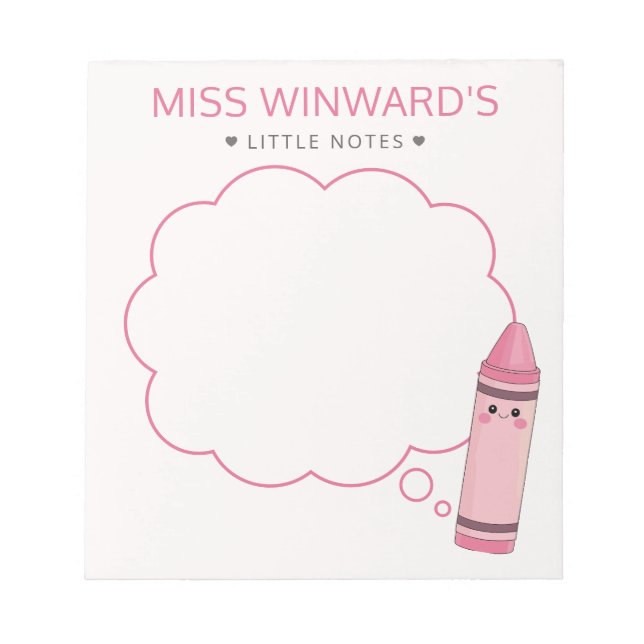 Cute Pencil Little Notes Teacher Reminder (Front)