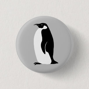 Cute Penguin 1 Inch Round Button