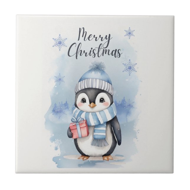 Cute Penguin 2 Tile (Front)