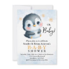 Cute Penguin Baby Shower