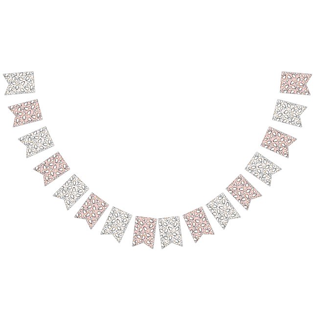 Cute Penguin Baby Shower Pink Girl Bunting Flags (All)