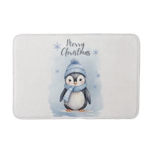 "Cute Penguin" Bath Mat