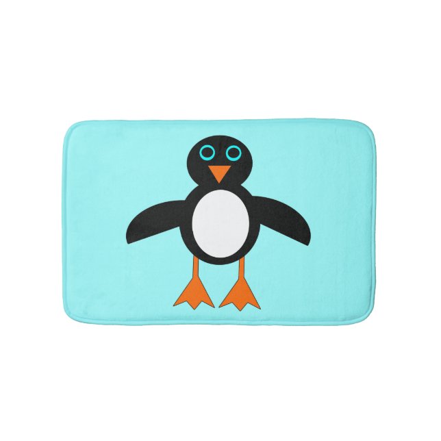 Cute Penguin Bath Mat (Front)
