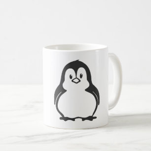 Cute Penguin Café Mugs