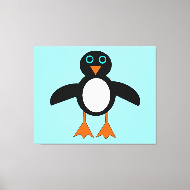 Cute Penguin Canvas Print (Front)