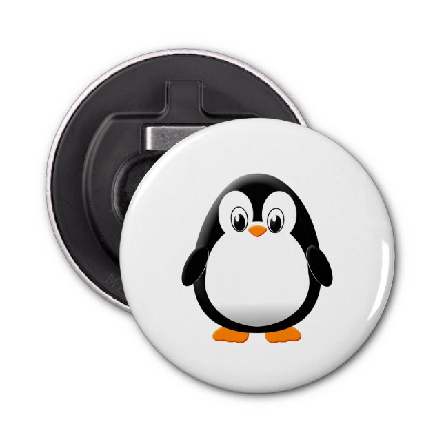 Cute Penguin Cartoon Bottle Opener (Front)