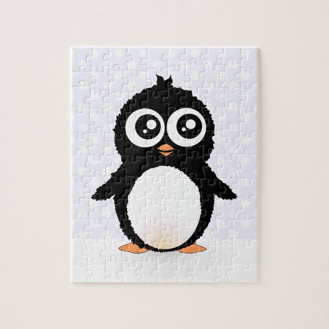 Cute penguin cartoon jigsaw puzzle (Vertical)