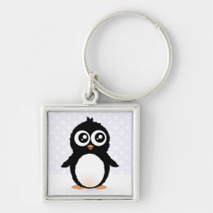 Cute penguin cartoon keychain