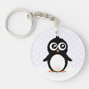 Cute penguin cartoon keychain