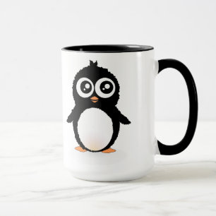Cute penguin cartoon mug