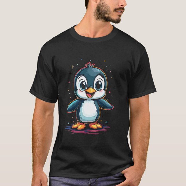 Cute penguin cartoon T-Shirt (Front)