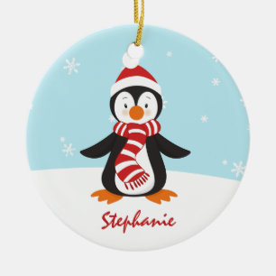 Cute Penguin Christmas Ornament