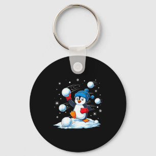 Cute Penguin Christmas Pajamas Shirt Boys, Penguin Keychain