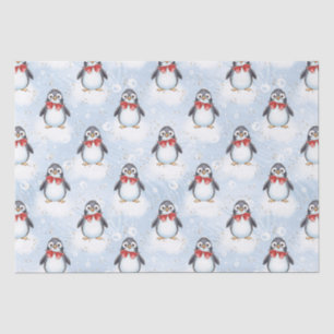 Cute Penguin Christmas Tissue Paper