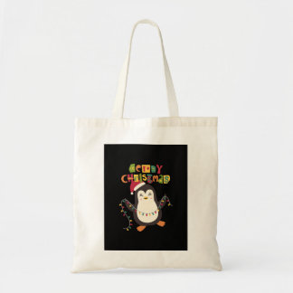 Cute Penguin  Christmas Tote Bag